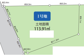 吹田市原町 売土地の間取り