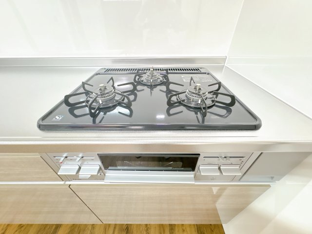三口コンロで料理も楽しくできます！