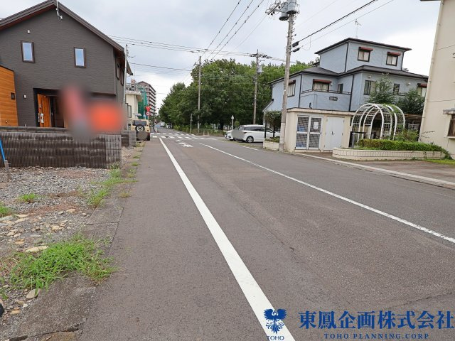 間口の広い前面道路