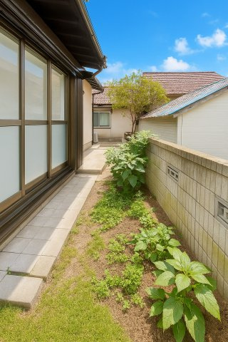 お庭で自由な時間を過ごせます