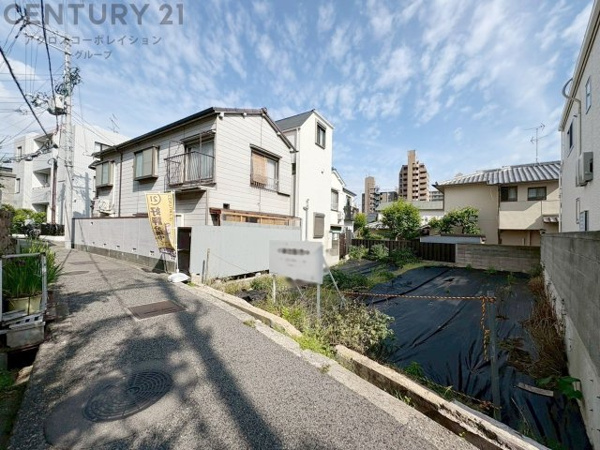 【神戸市灘区八幡町3丁目売り土地の前面道路含む現地写真】