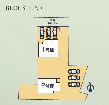 3台駐車可能！ゆったりスペースで駐車も楽ちん♪