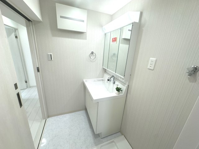 独立洗面台、朝の身支度には欠かせません