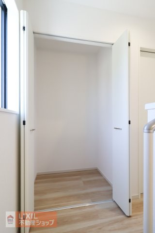 【収納】現地完成写真。しっかり収納がついております！