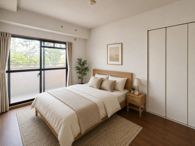洋室5.1帖（画像の家具はAIによって作成したものです）