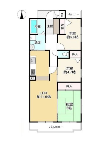 間取り：328000683262