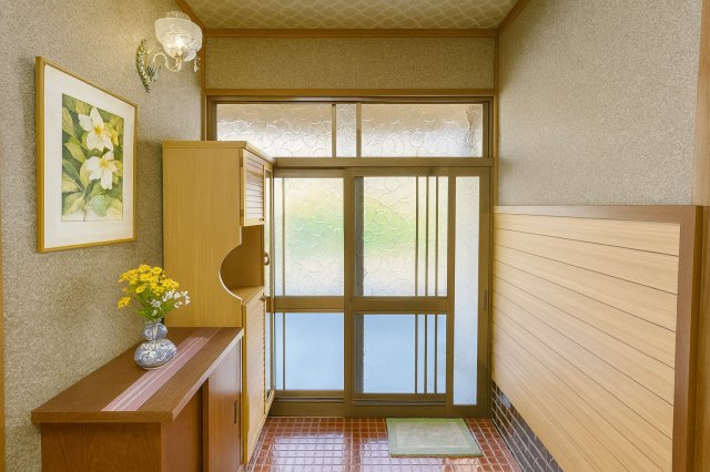 シンプルで使いやすい玄関です