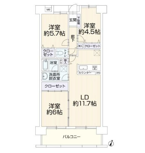 間取り：323000525172