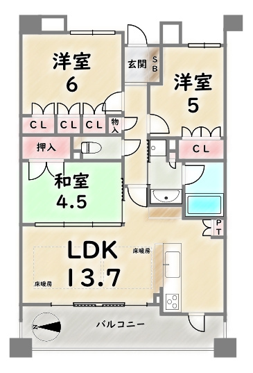 間取り：326000257704