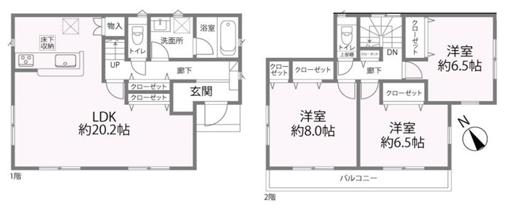 ■間取り図｜敷地面積：167.23？（約50.58坪）建物面積：98.82？（約29.89坪）