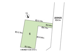 港南3丁目上物付き土地の間取り