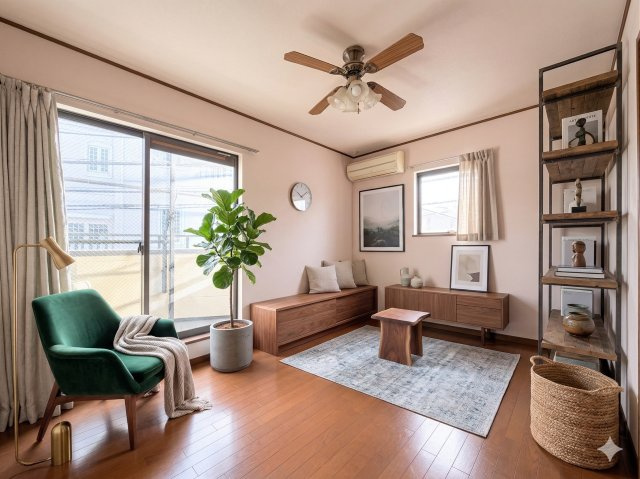 ◆柔らかい陽光が差し込む明るいお部屋を演出する設計。彩光の取れる窓が気持ちの良いお部屋を創り上げます。(家具はイメージです)