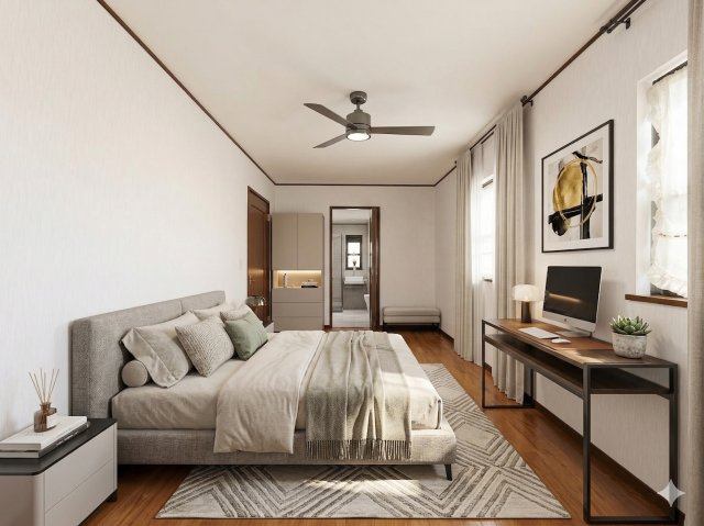 ◆子どものスタディ空間として、あるいは書斎やホビールームとして生活スタイルに合わせて使えるプライベートルーム。居心地のいい落ち着いたインテリアが似合います。(家具はイメージです)