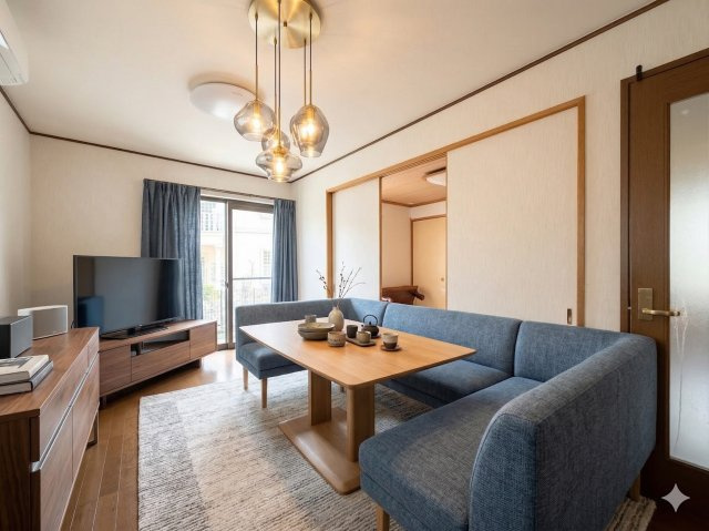 ◆一家だんらんのスペースとなるＬＤＫ。窓から明るい光が差し込み、思わず家族の会話も弾む快適な空間。(家具はイメージです)