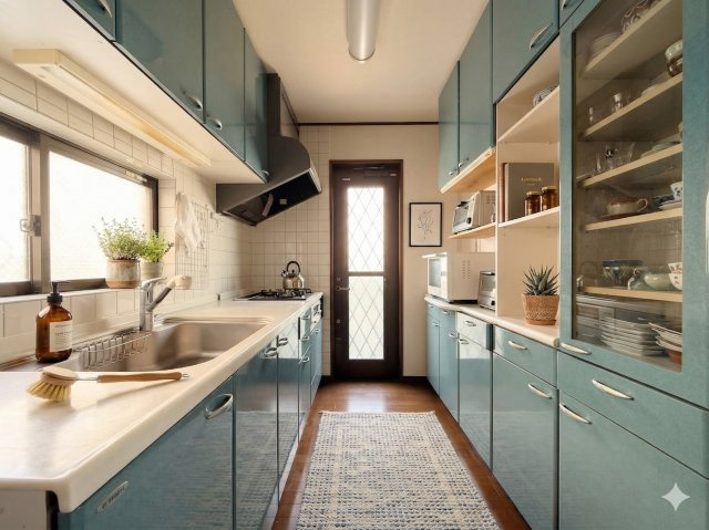 ◆デザイン性と機能性を兼ね備えたキッチンです。リビングスペースとの一体感が生まれ、広々空間を演出してくれます。(家具はイメージです)