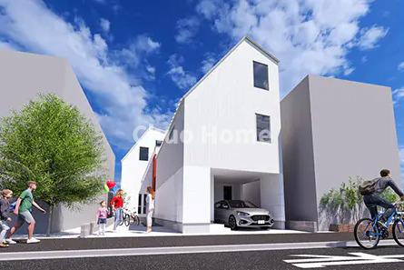 【外観パース】太陽光発電システム搭載住宅