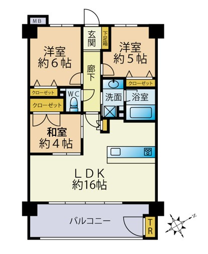 〇3LDK、価格4690万円、専有面積68.49？、バルコニー面積12.42？