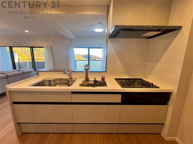 シンプルなデザインと使いやすさを兼ね備えた対面式システムキッチンは、効率的な作業スペースを提供し、家族やゲストとのコミュニケーションを促進します。