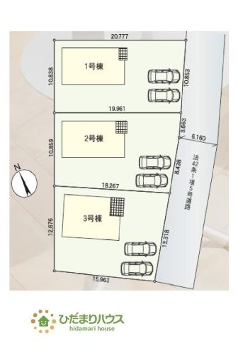 閑静な住宅街にございます。