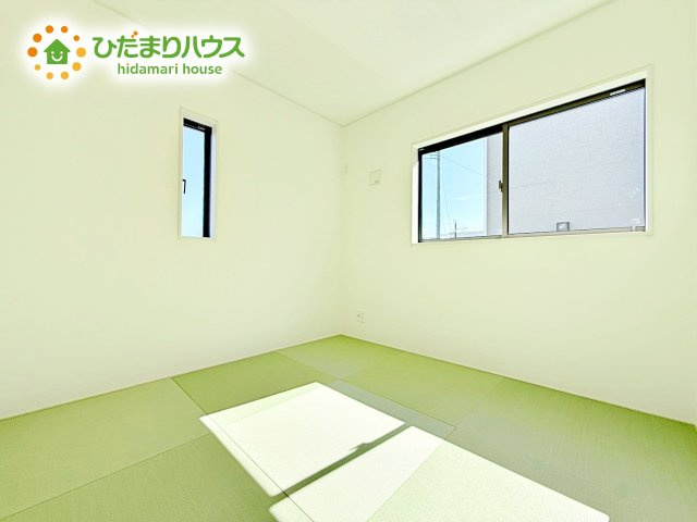 赤ちゃんスペースや客間など、多彩な用途で使用できる和室☆
