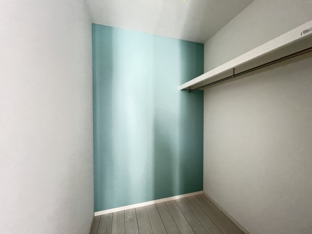 大容量のウォークインクローゼット