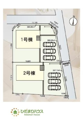 整備された駐車場で、マイカーを気兼ねなく洗車できますね