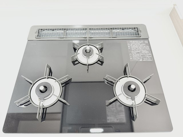 使いやすい3つ口コンロ！　
