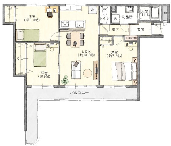 間取り：323000532452