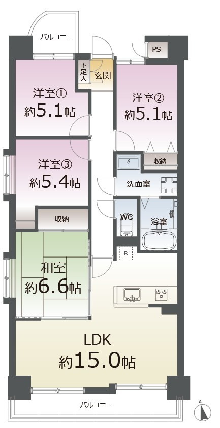 間取り：304000337083