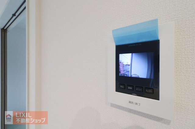 【TVインターホン】現地完成写真。カラーTVインターホン。