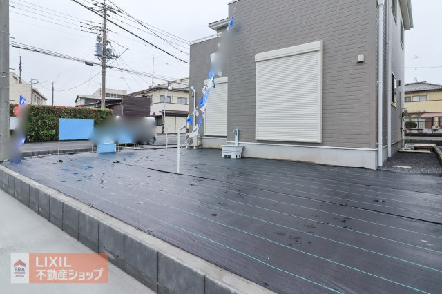 【お庭】現地完成写真。色々な使い方ができます！お好みでカスタマイズはいかがでしょうか。