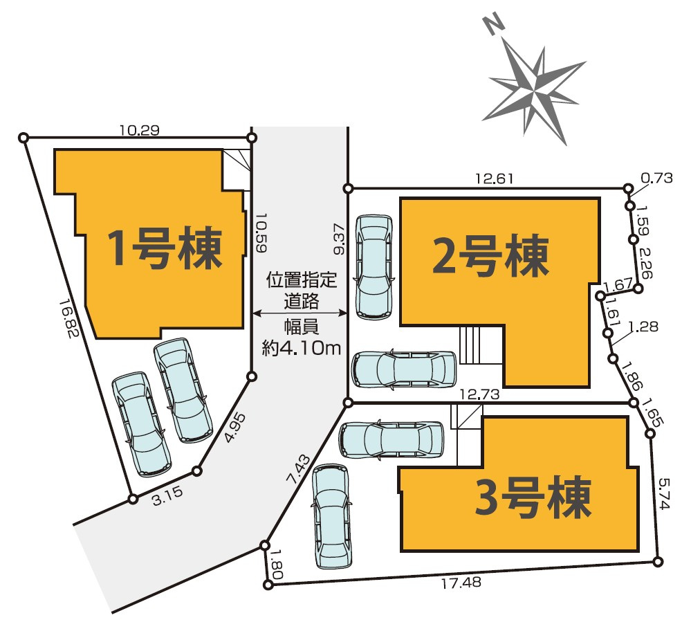 3号棟の区画図です