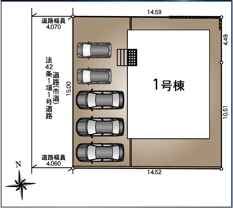駐車場5台可です。