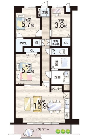 間取り：328000648436