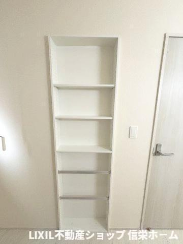 タオル等を置いておけます