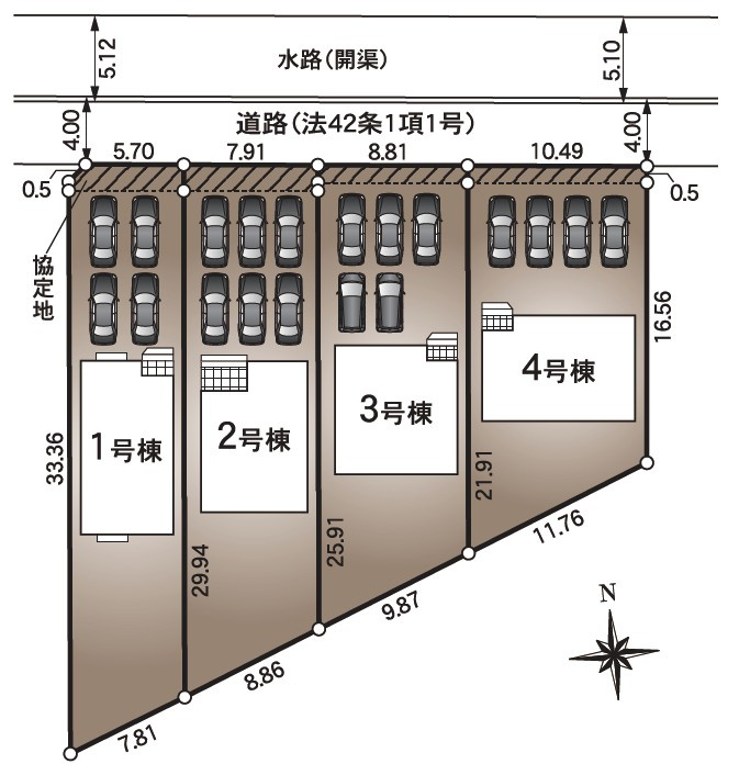 3号棟の区画図です