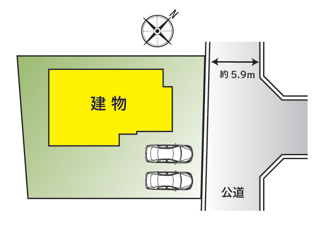 敷地面積280.95ｍ2　カースペース2台分