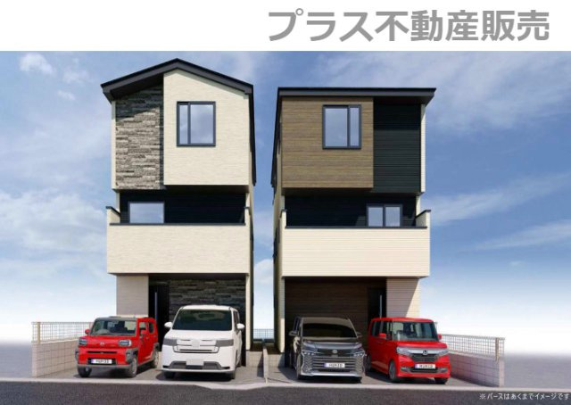 完成イメージの外観パースです。