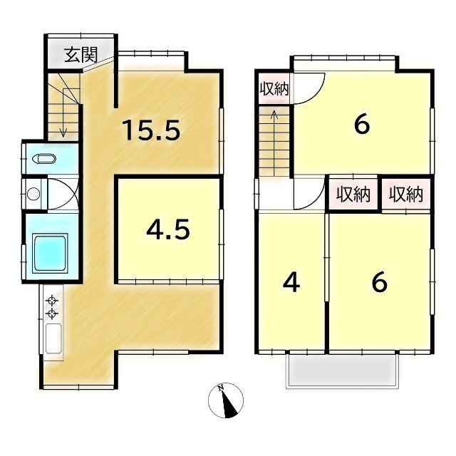 間取り：326000237464