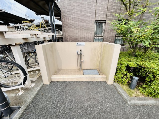 ペット対応につき足洗い場も完備♪
