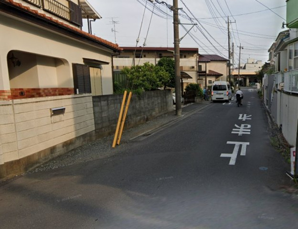 【さいたま市南区大谷口 新築一戸建て 全3棟の前面道路含む現地写真】