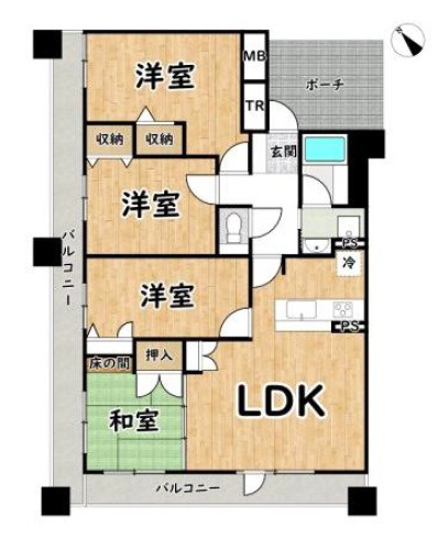 4LDKです。