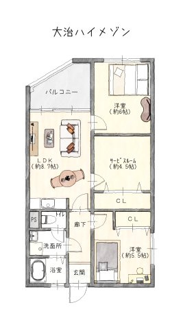間取り：323000496434