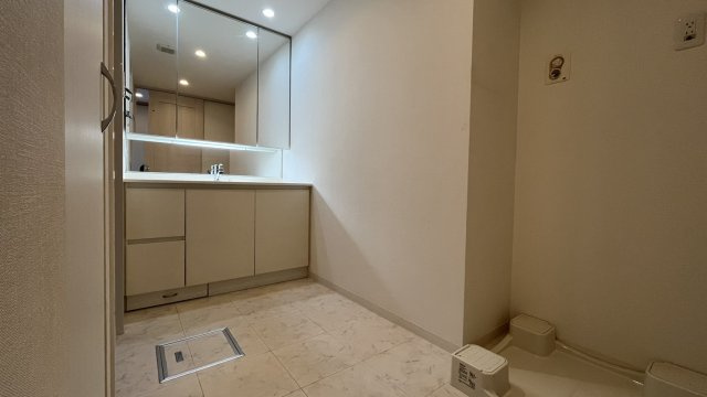 広々とした洗面化粧台です。