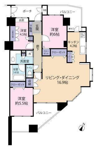 間取り：334000263303