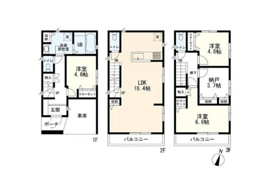 川崎市川崎区小田の中古戸建ての間取り