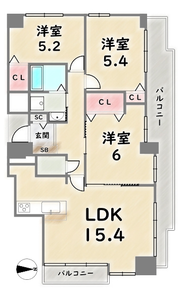 間取り：326000227497