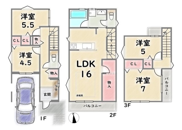 間取り：326000271484