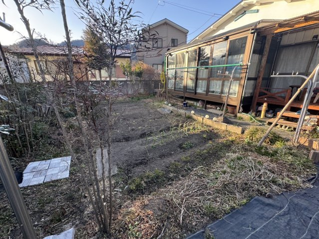 簡単な家庭菜園も楽しめるお庭です