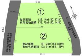 たつの市御津町東釜屋　売土地の間取り
